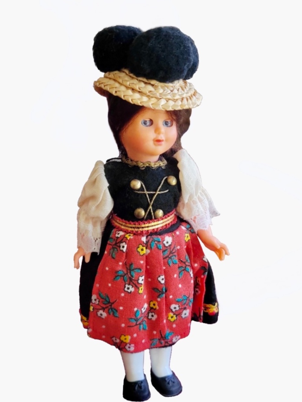 German, Black Forest Collector Doll, 6 inches tall